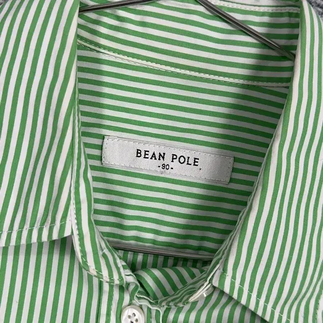 빈폴 스트라이프 금장자수 셔츠 90 상품이미지4
