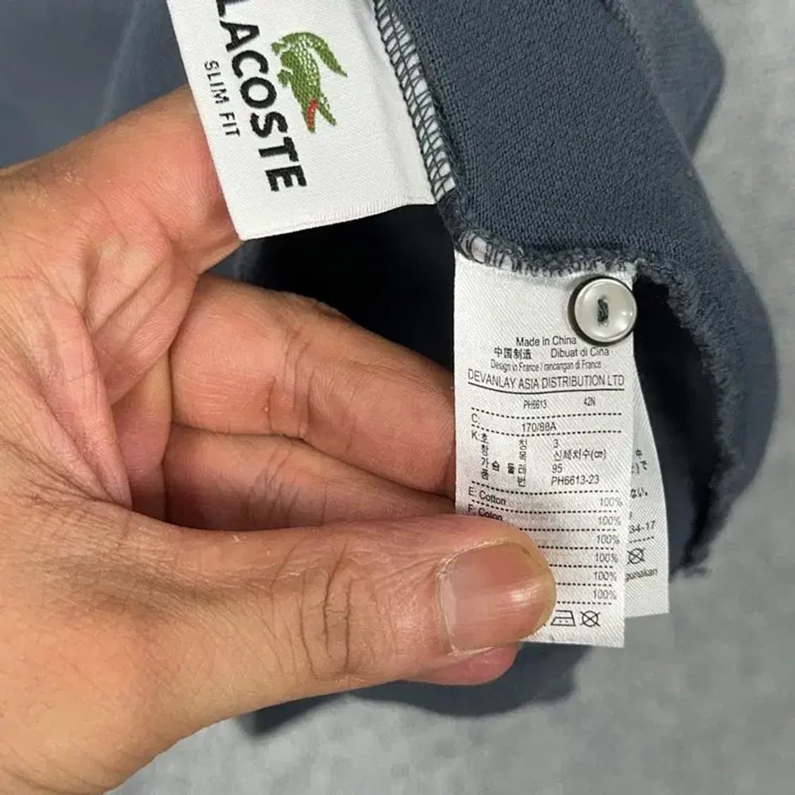라코스테 빈티지 포켓 긴팔 카라티 95 상품이미지4