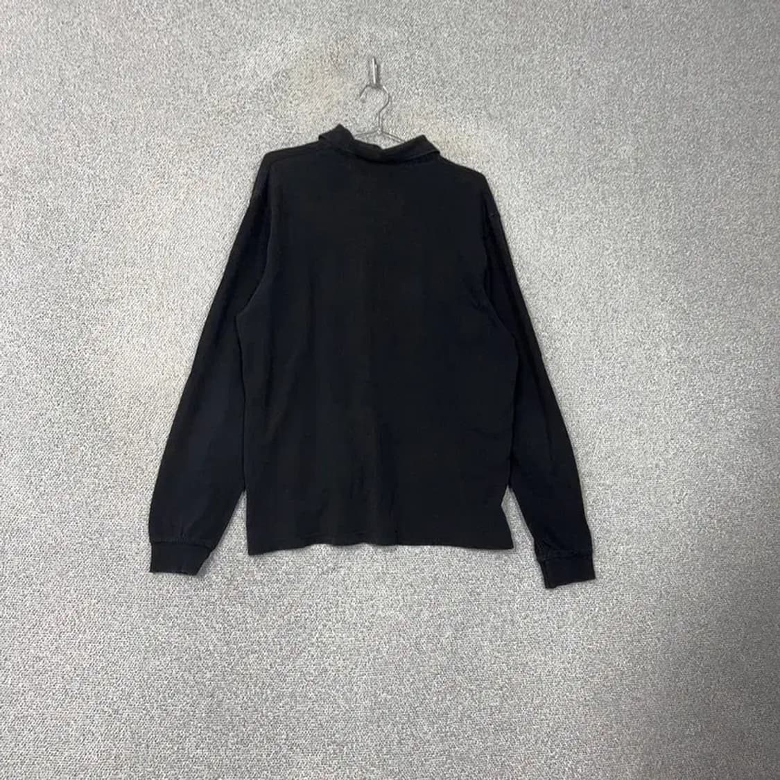 타미힐피거 블랙 로고 긴팔 카라티 M 상품이미지2