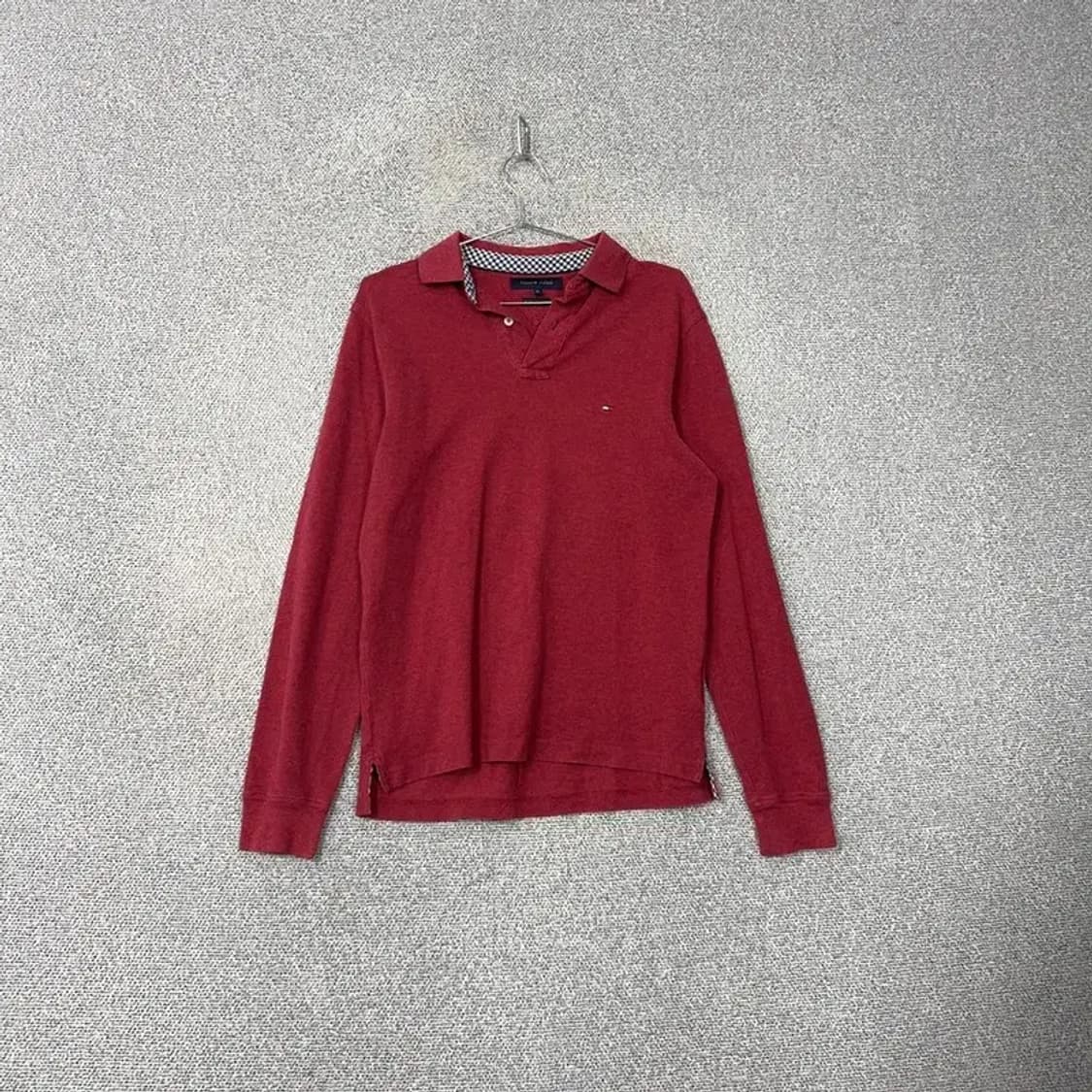 타미힐피거 레드 로고 긴팔 카라티 M 상품이미지1