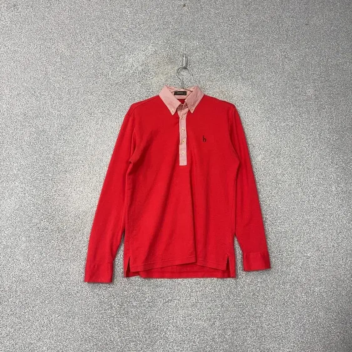 해지스 레드 로고 긴팔 카라티 95 상품이미지1