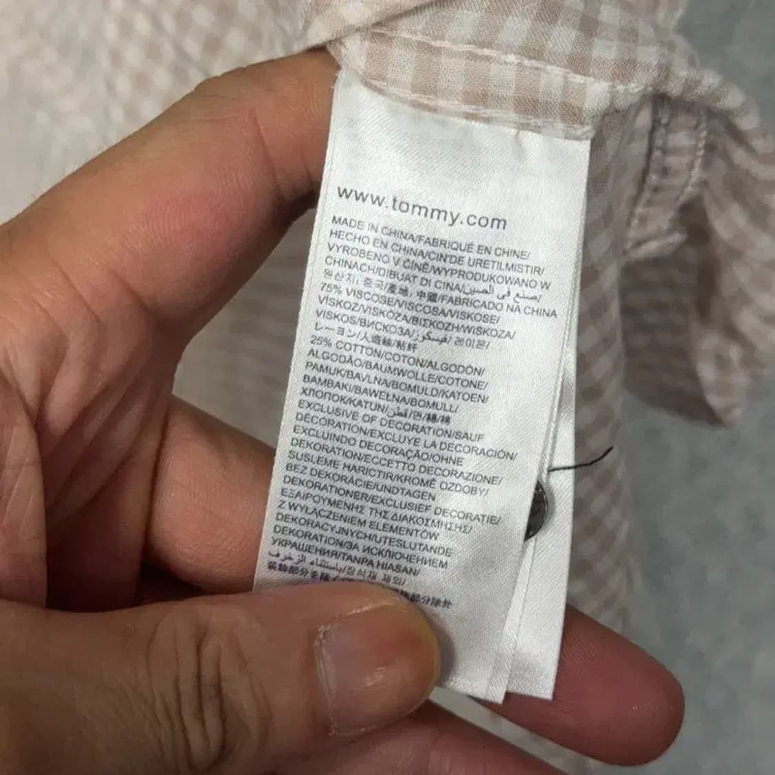 타미힐피거 여성 캐주얼 체크셔츠 XS 상품이미지4