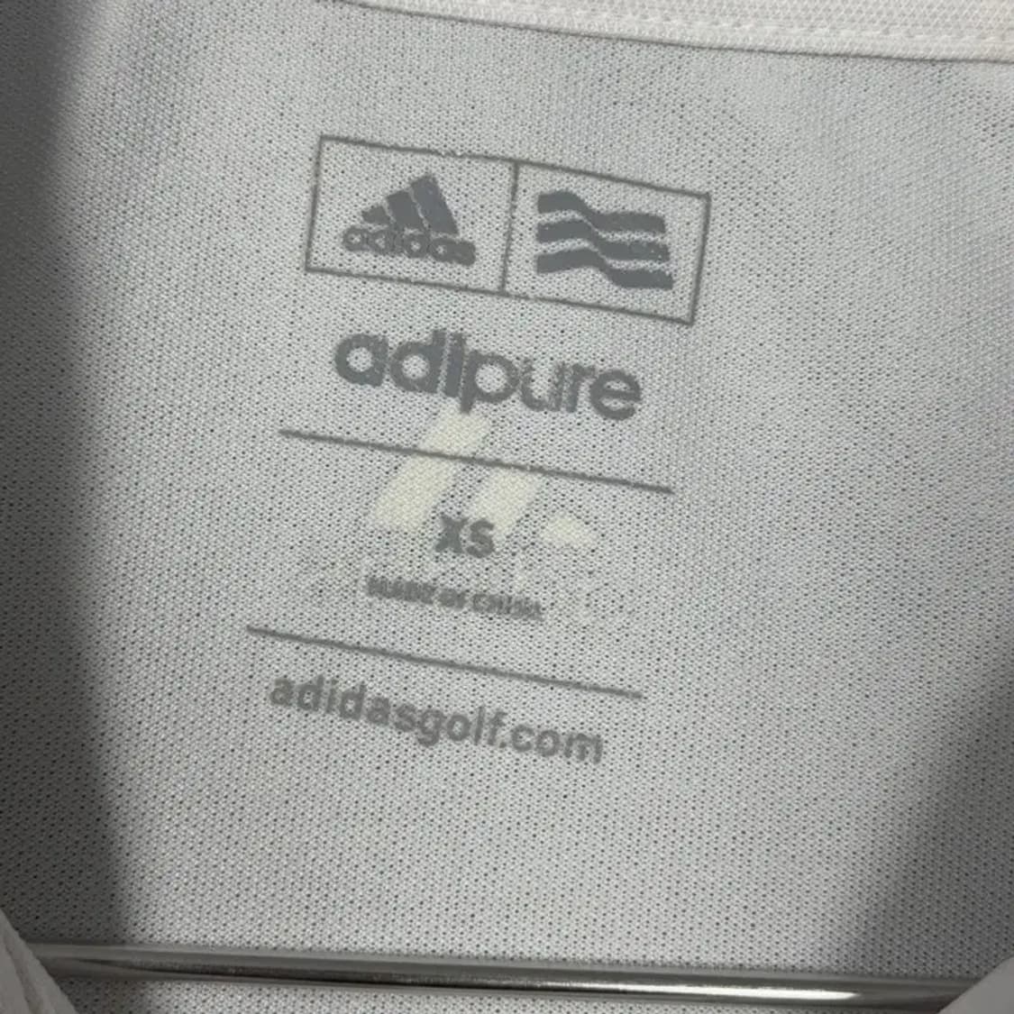 아디다스 여성 화이트 기능성 반팔 카라티 XS 상품이미지3