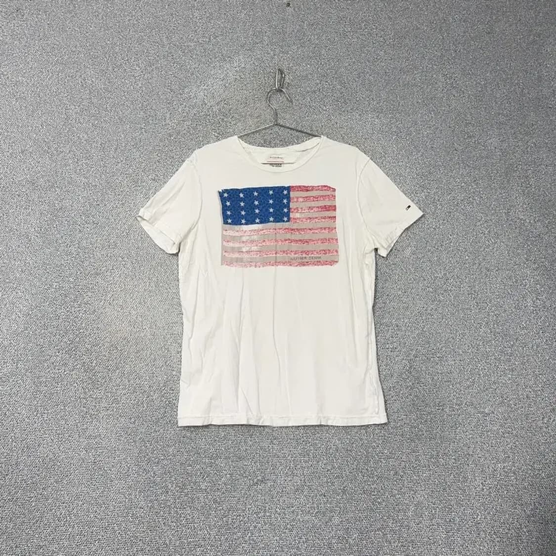 타미힐피거 빈티지 성조기 프린팅 반팔티 XL 상품이미지1