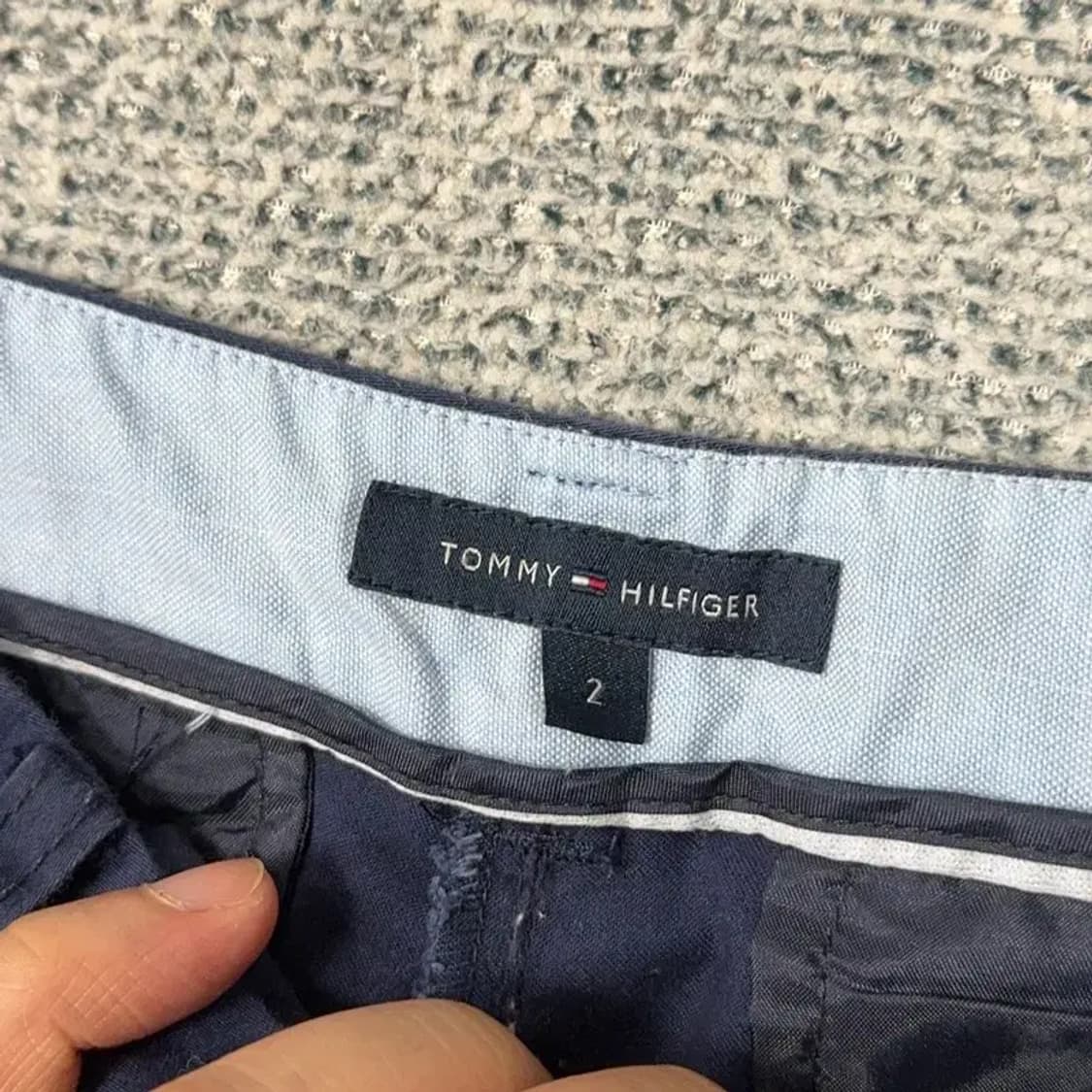 타미힐피거 네이비 여성 기능성 코튼 팬츠 2 상품이미지5