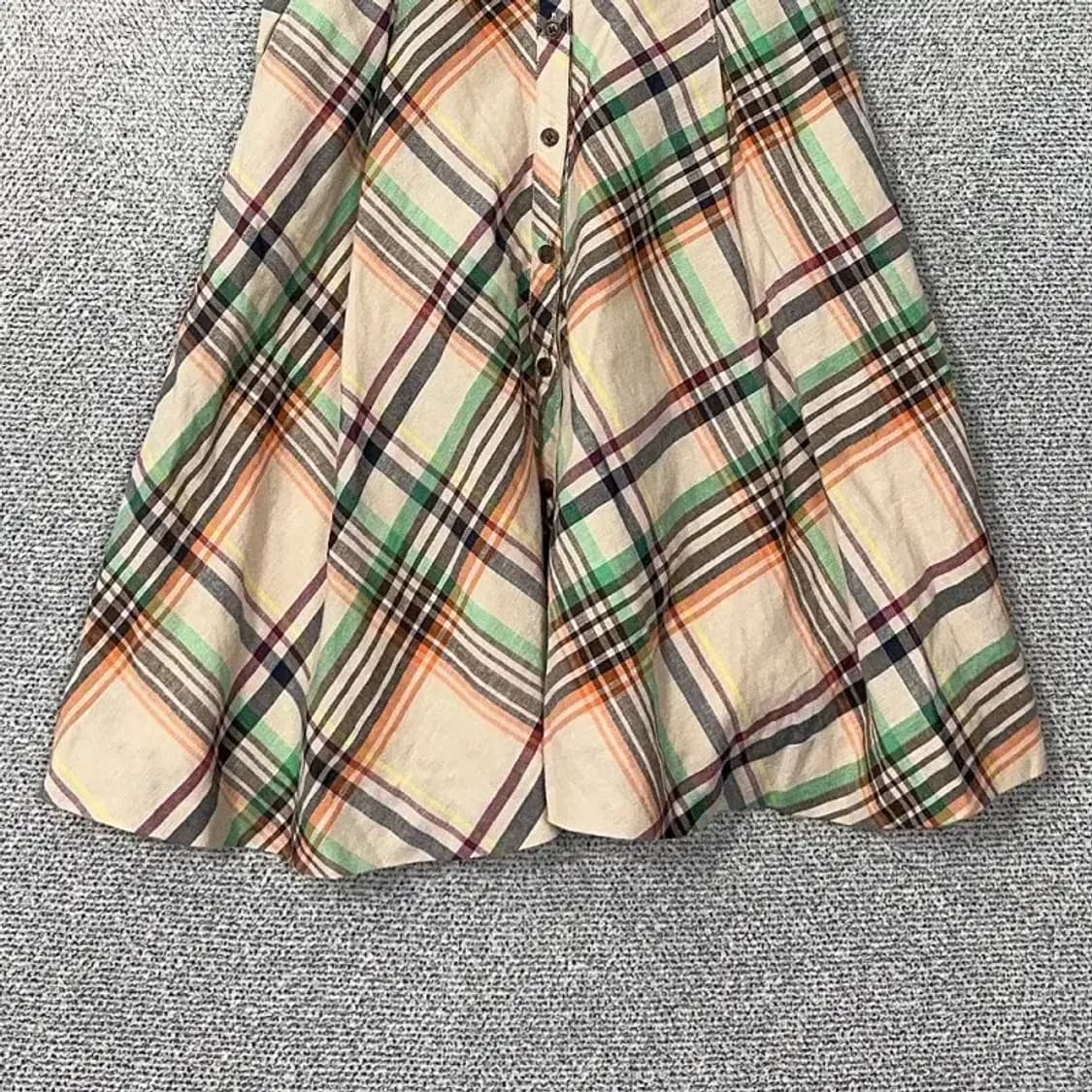 해지스 로고 클래식 체크 원피스 85-160 상품이미지4