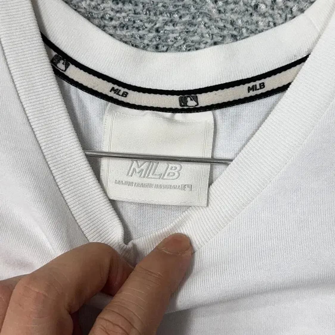 MLB 뉴욕양키즈 로고 화이트 반팔티 85 상품이미지5