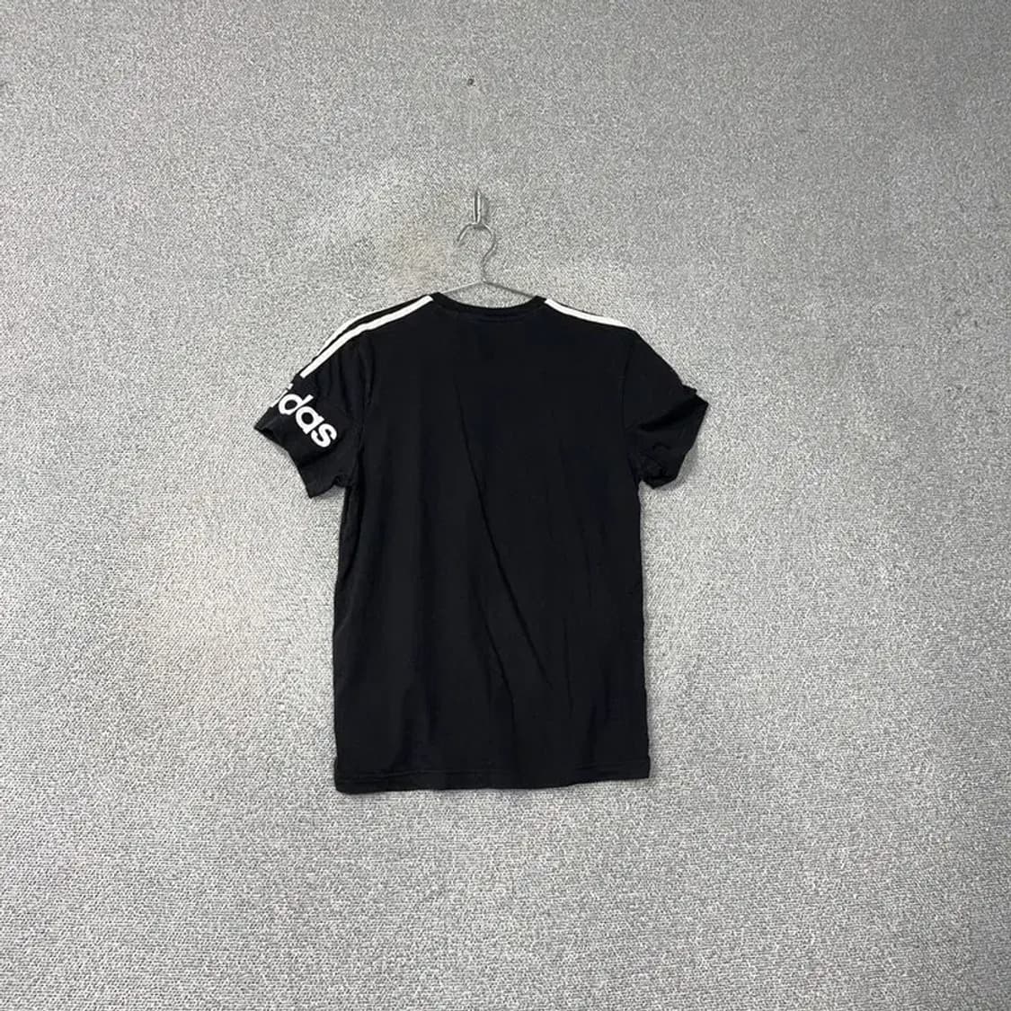 아디다스 블랙 삼선 기능성 반팔티 XL 상품이미지2