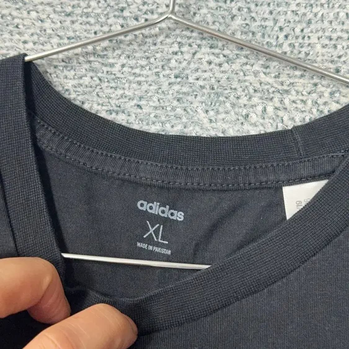 아디다스 블랙 삼선 기능성 반팔티 XL 상품이미지5