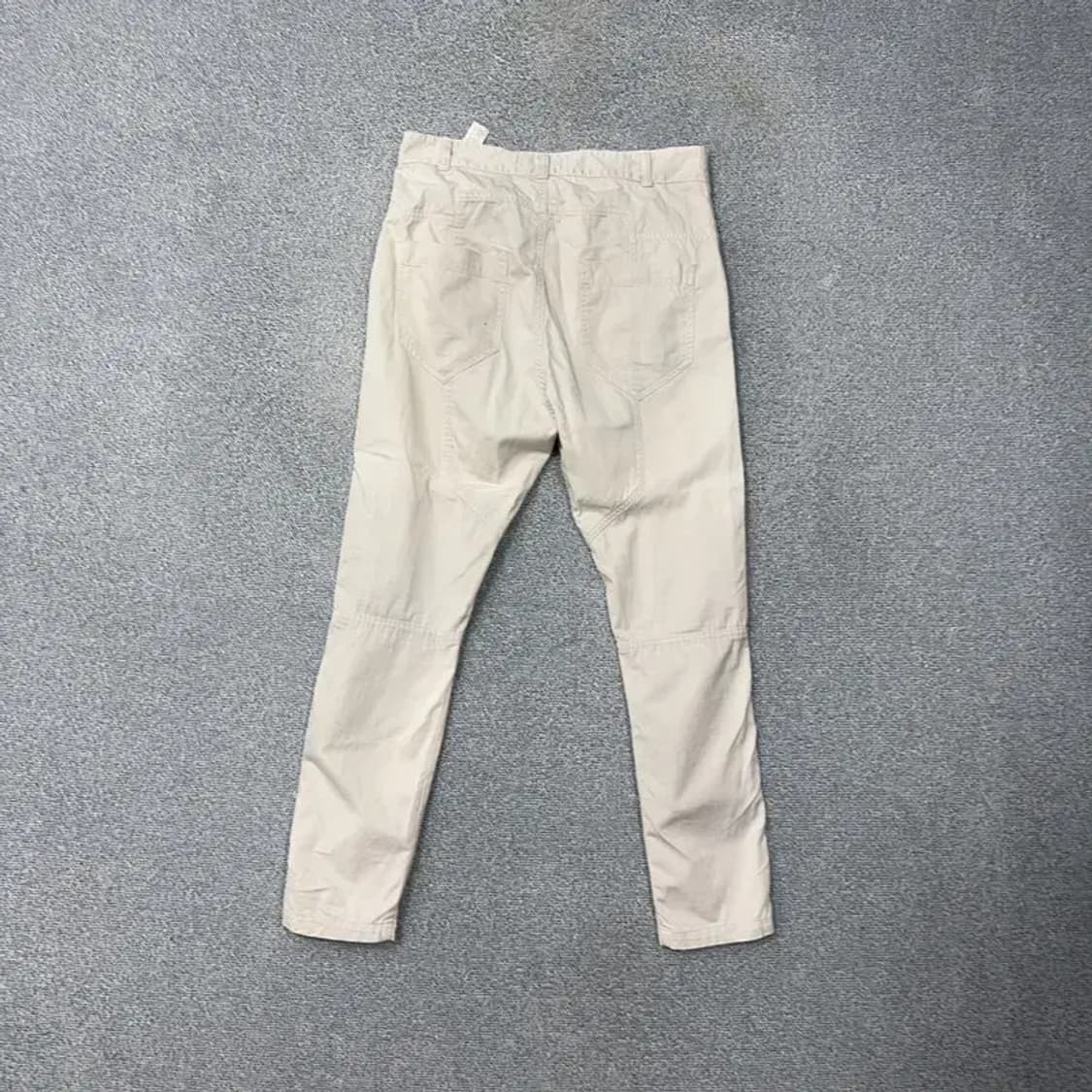 자라 맨 바이커핏 크림 코튼 팬츠 31 상품이미지2