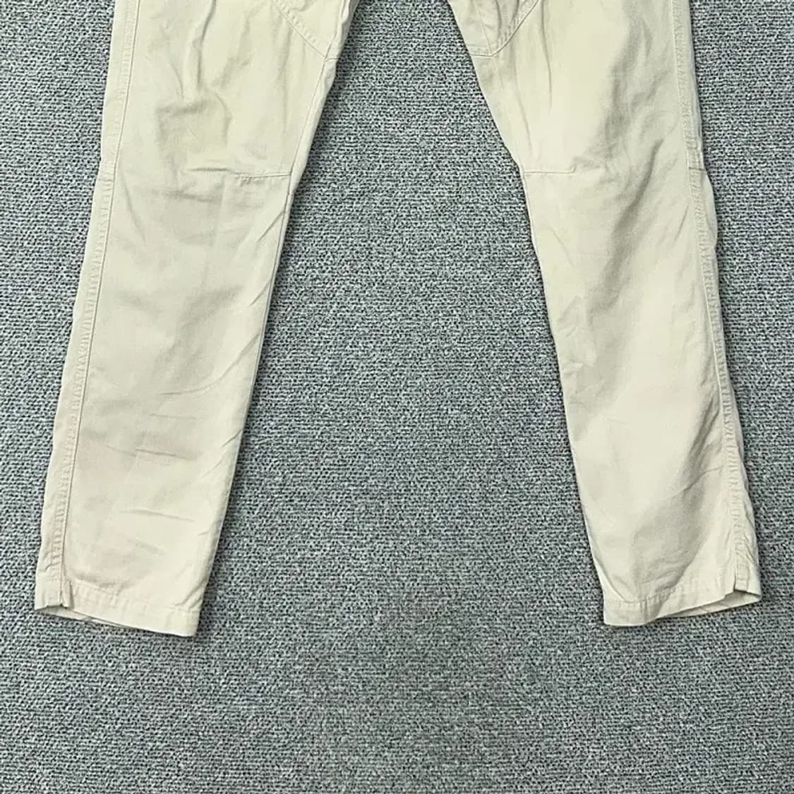 자라 맨 바이커핏 크림 코튼 팬츠 31 상품이미지4