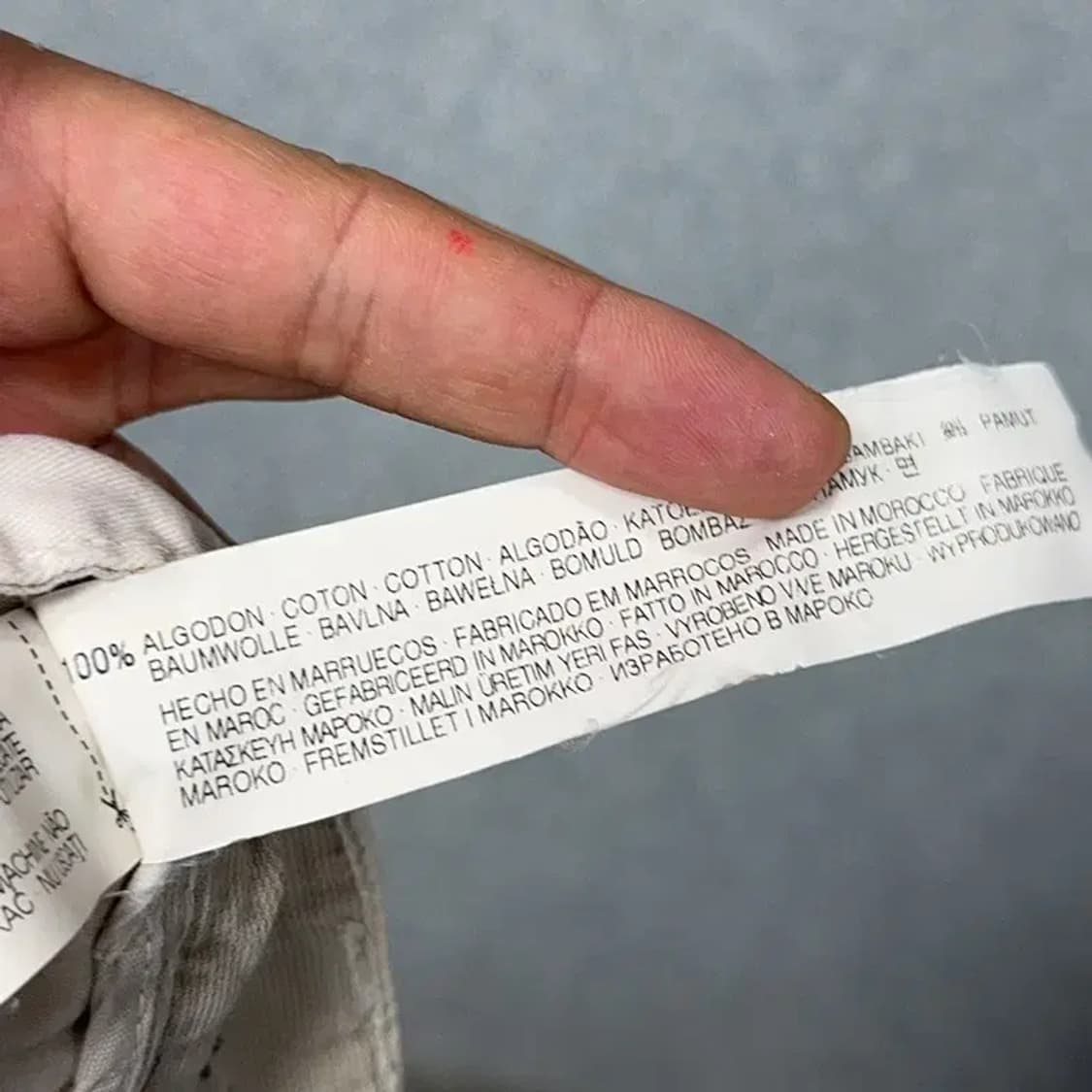 자라 맨 바이커핏 크림 코튼 팬츠 31 상품이미지6