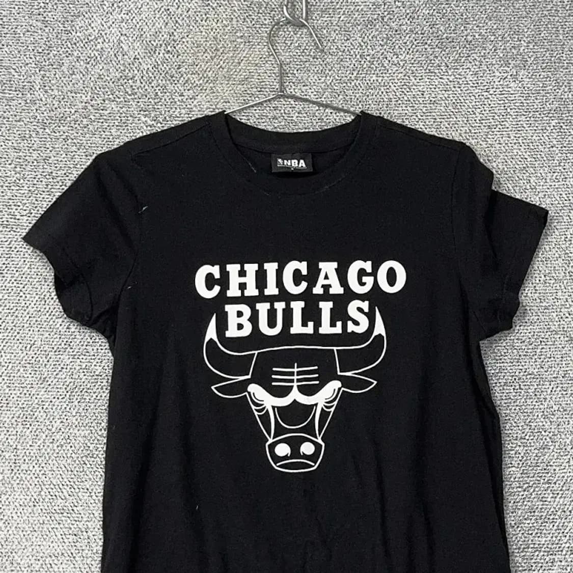 NBA 블랙 시카고불스 반팔티 S 상품이미지3