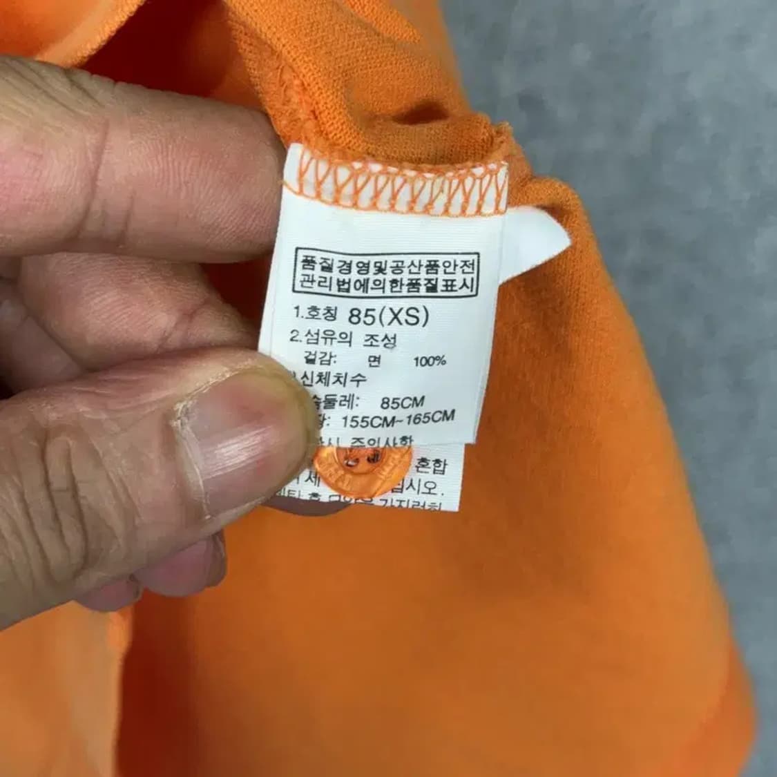 노스페이스 오렌지 반팔 카라티 85 상품이미지6