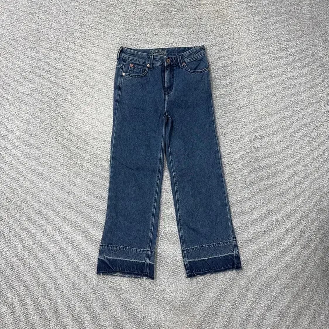 게스 로고 캐주얼 와이드 데님팬츠 24 상품이미지1