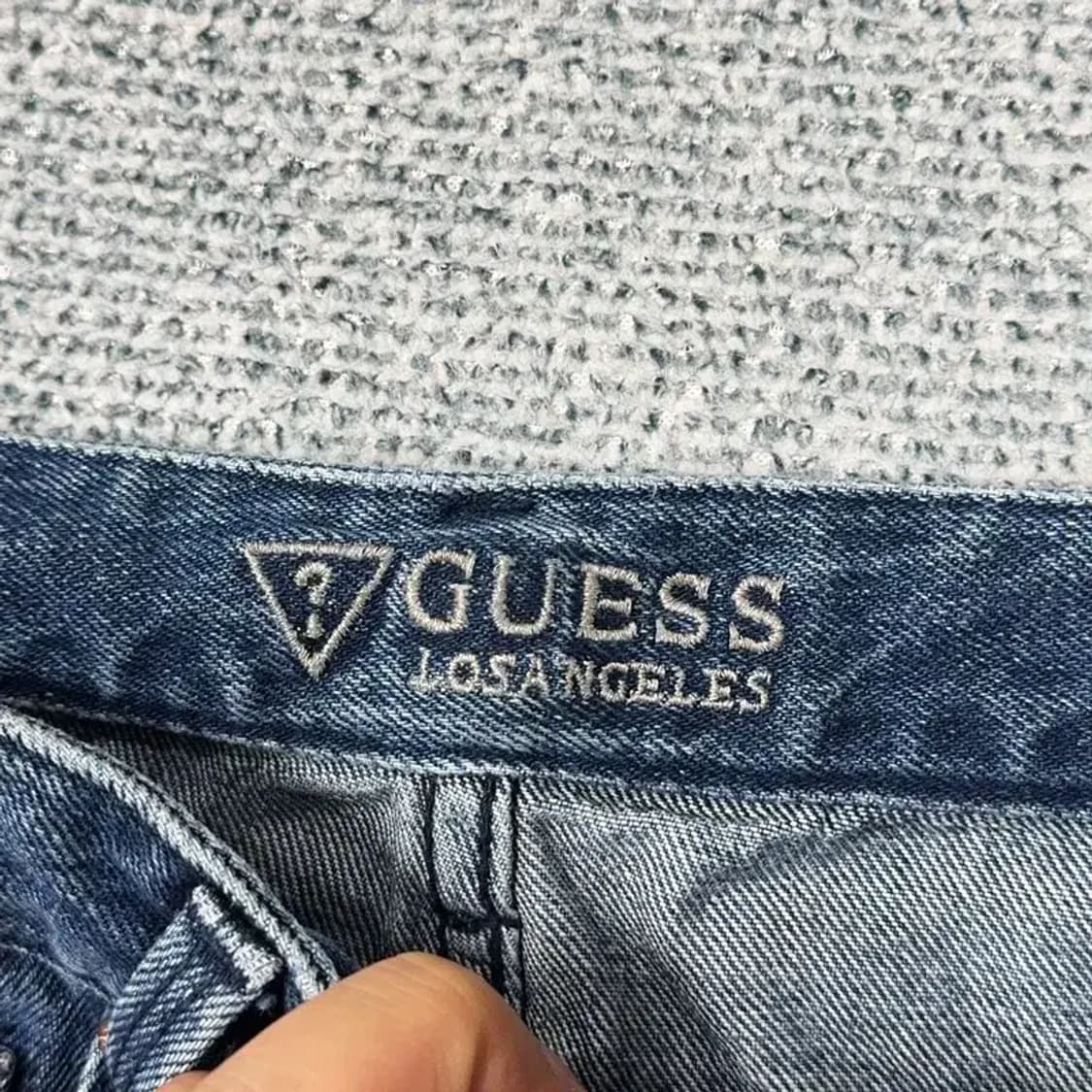 게스 로고 캐주얼 와이드 데님팬츠 24 상품이미지6