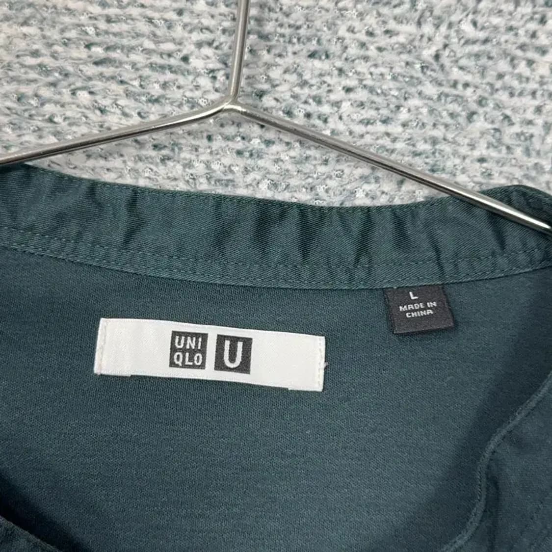 유니클로 U 셔츠 오버핏 원피스 L 상품이미지5