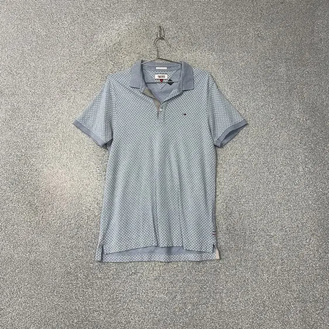 타미힐피거 도트 로고 반팔 카라티 L 상품이미지1