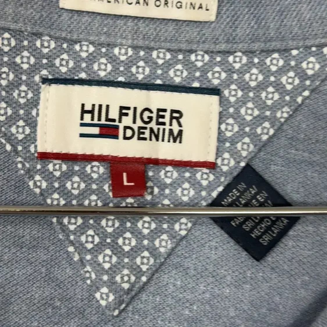 타미힐피거 도트 로고 반팔 카라티 L 상품이미지5