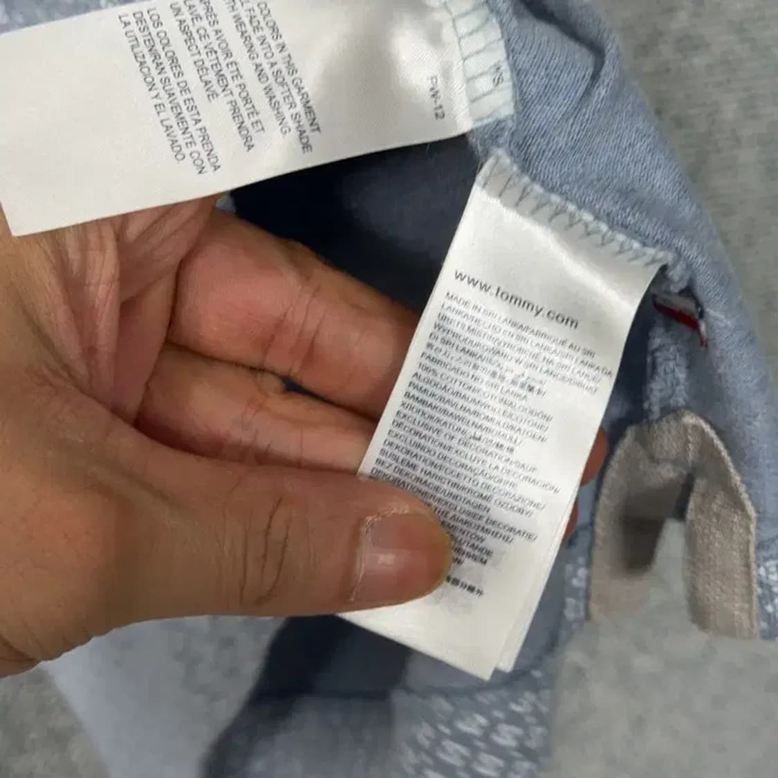 타미힐피거 도트 로고 반팔 카라티 L 상품이미지6