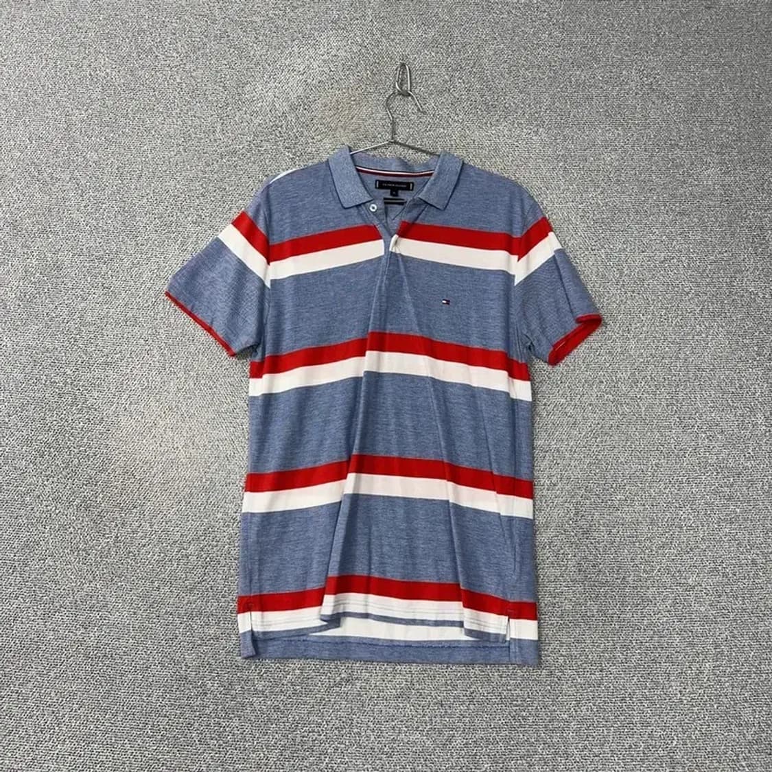 타미힐피거 스트라이프 반팔 카라티 M 상품이미지1