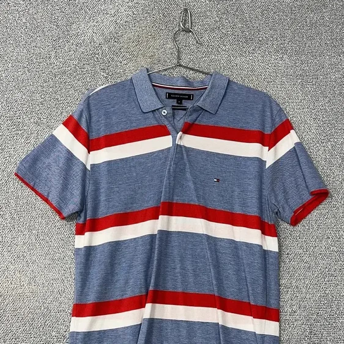 타미힐피거 스트라이프 반팔 카라티 M 상품이미지3
