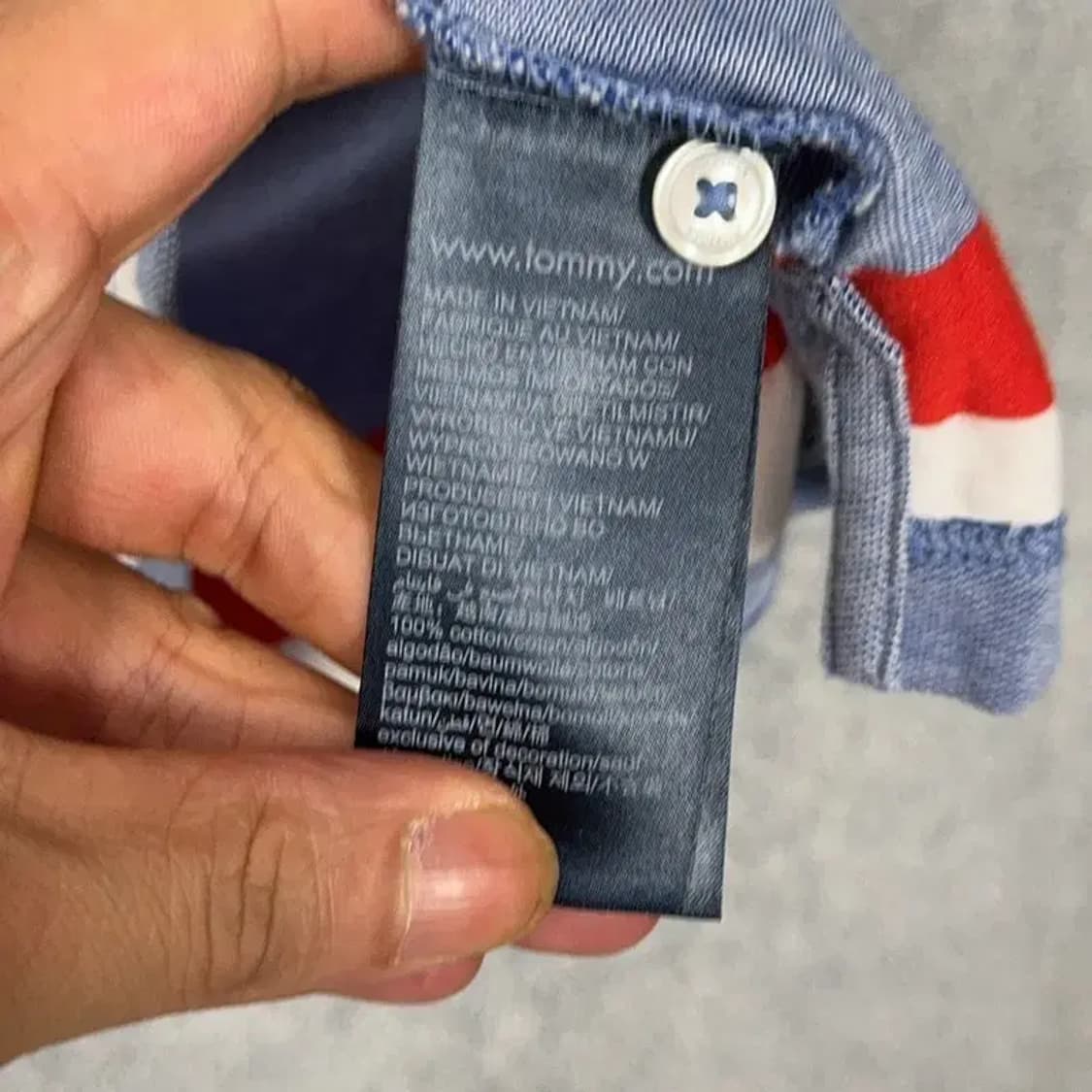 타미힐피거 스트라이프 반팔 카라티 M 상품이미지6