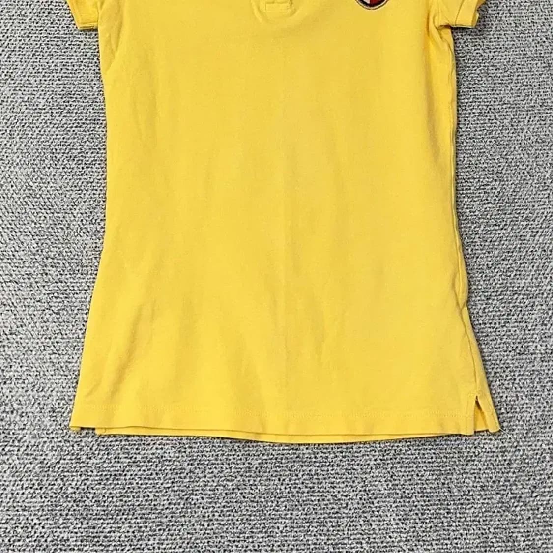 타미힐피거 빈티지 로고 옐로우 반팔 카라티 S 상품이미지4