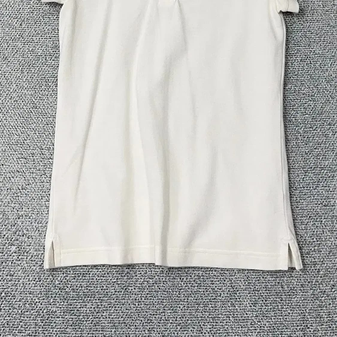 뉴발란스 로고 여성 화이트 반팔 카라티 S 상품이미지4