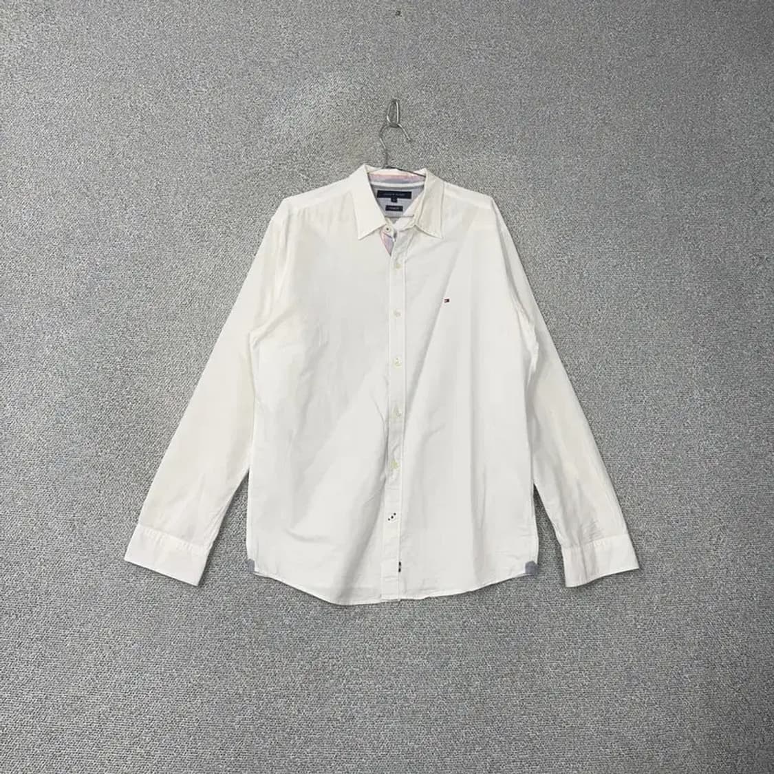 타미힐피거 로고 화이트 셔츠 L 상품이미지1
