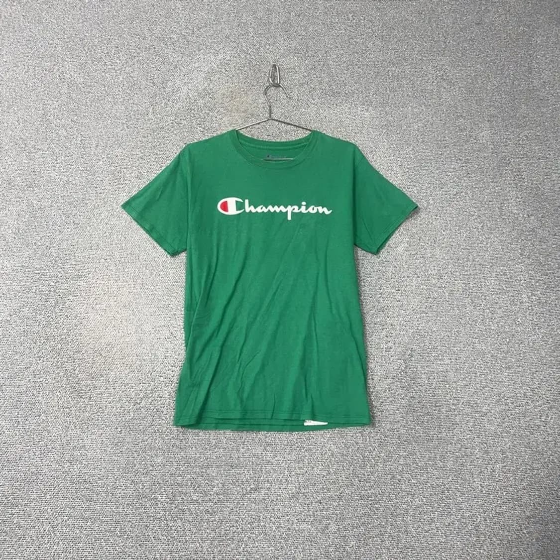 챔피온 프린팅 그린 반팔티 S 상품이미지1