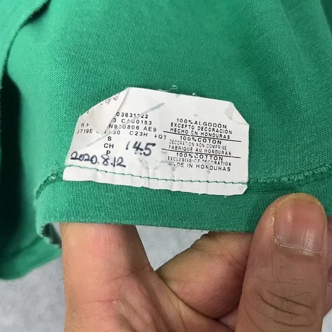 챔피온 프린팅 그린 반팔티 S 상품이미지4