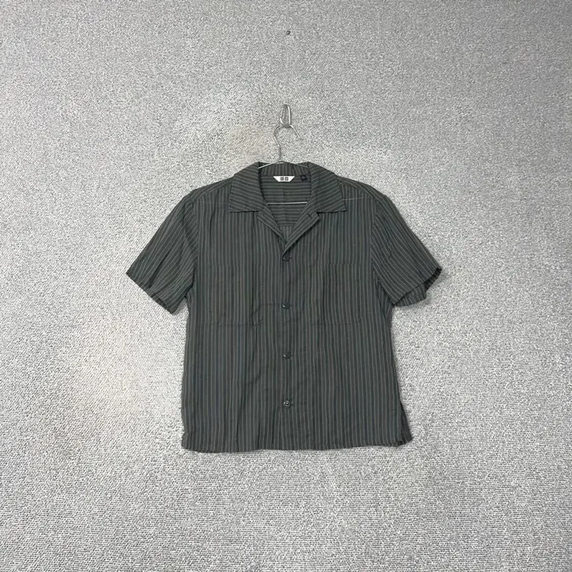 유니클로 빈티지 스트라이프 반팔 셔츠 S 상품이미지1