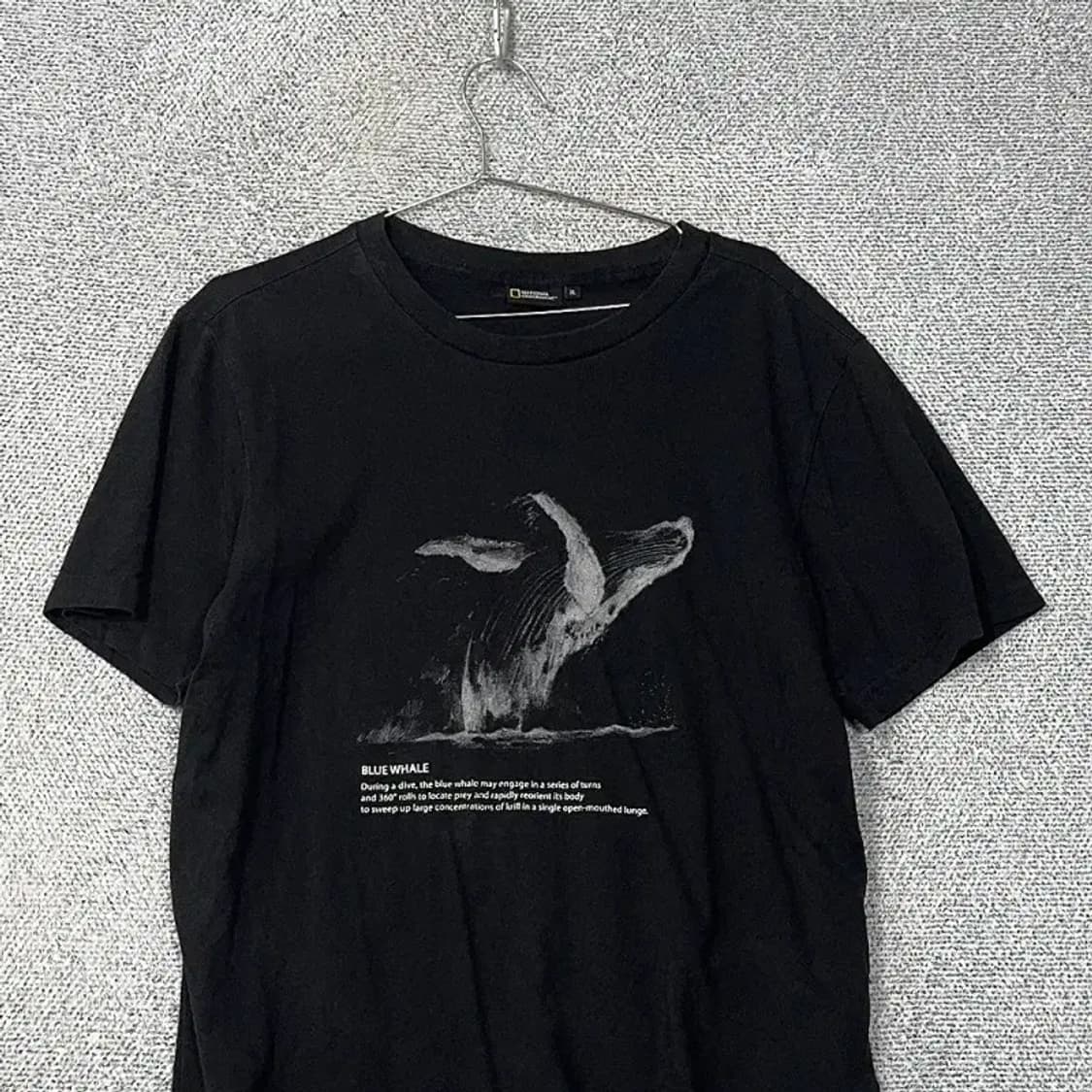 내셔널지오그래픽 흰수염 고래 프린팅 반팔티 XL 상품이미지3