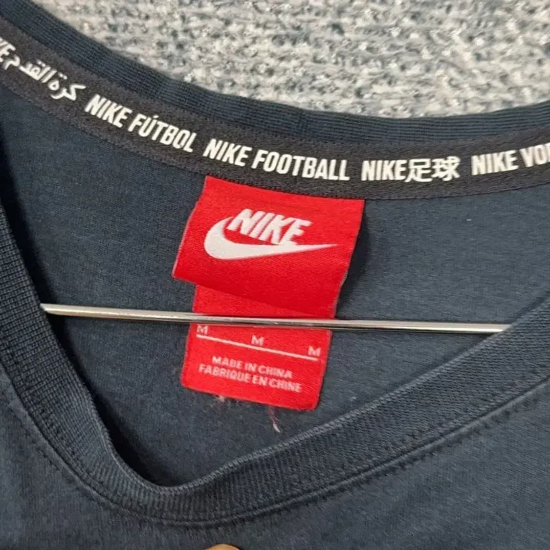 나이키 FC 프린팅 네이비 반팔티 M 상품이미지5