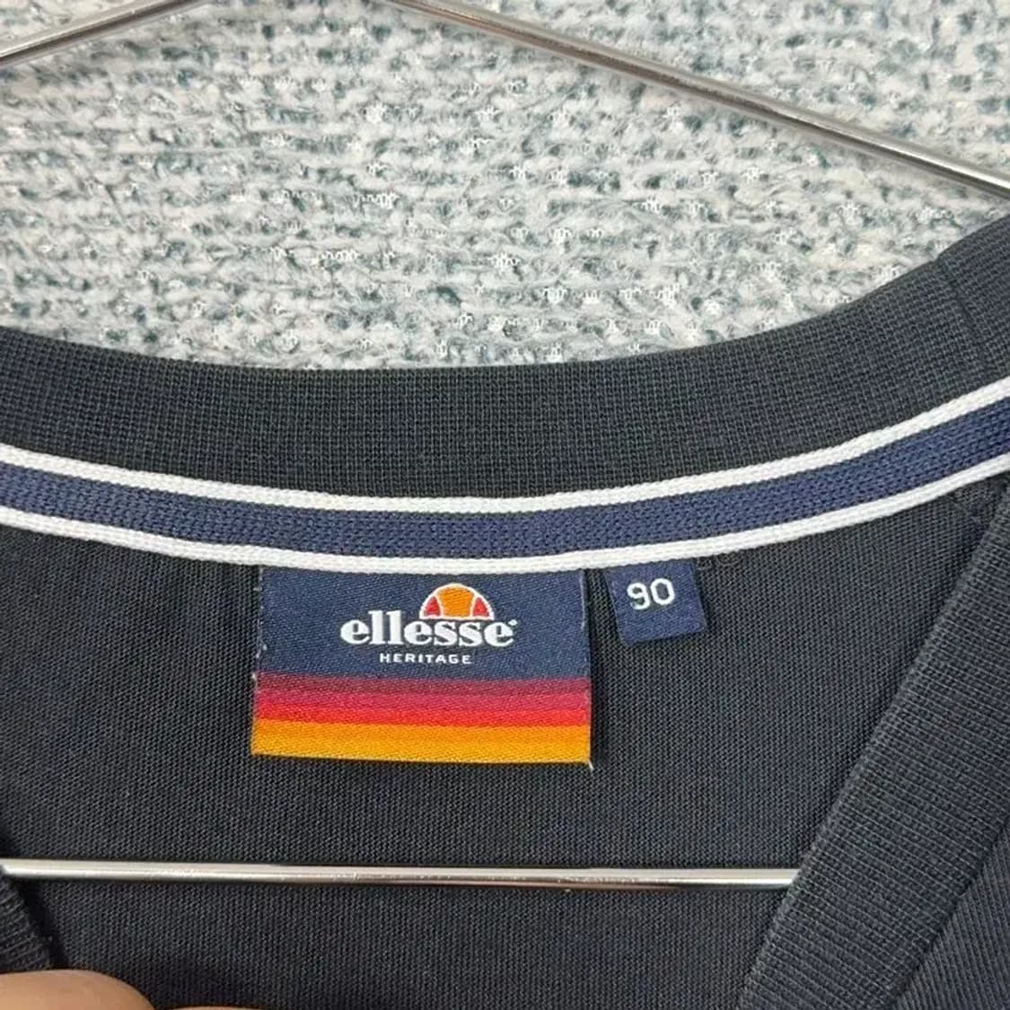 엘레쎄 센터로고 사이드라인 오버핏 반팔티 90 상품이미지3