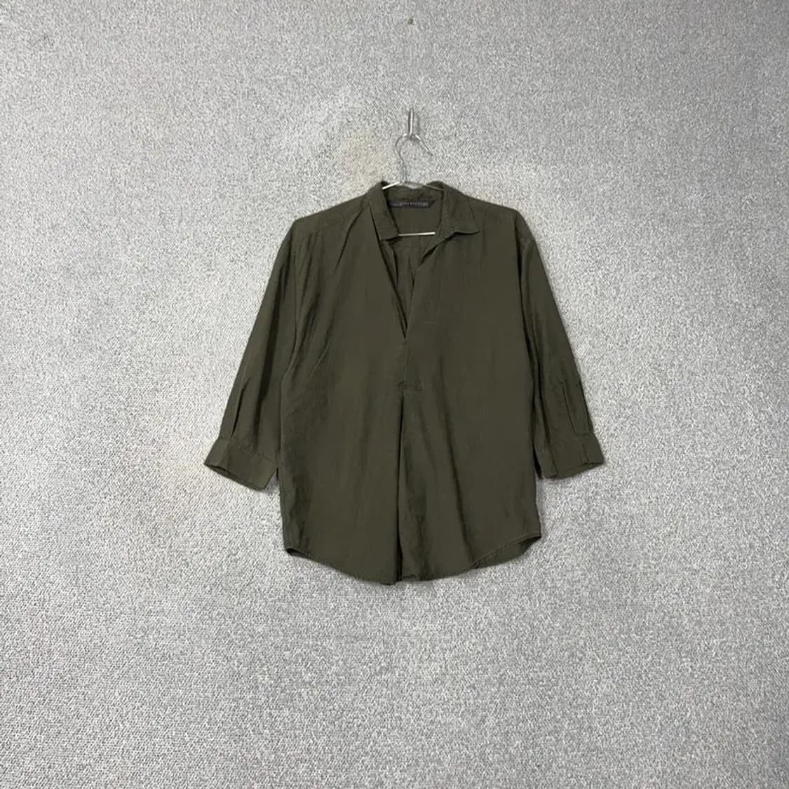 자라 우먼 카키 블라우스 M 상품이미지1