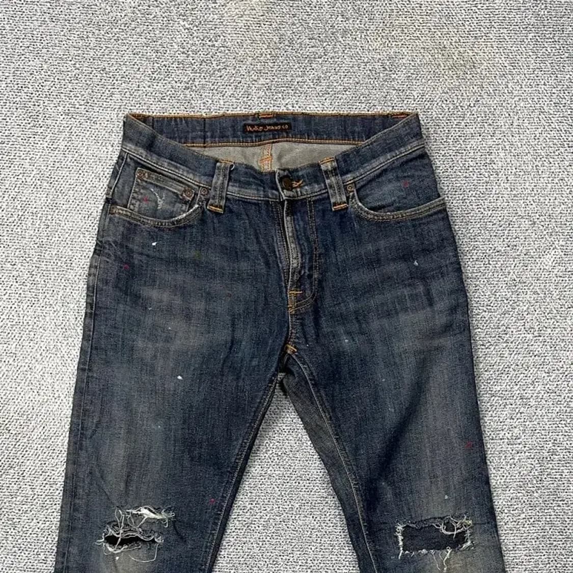 누디진 페인팅 스키니진 28 30 상품이미지3