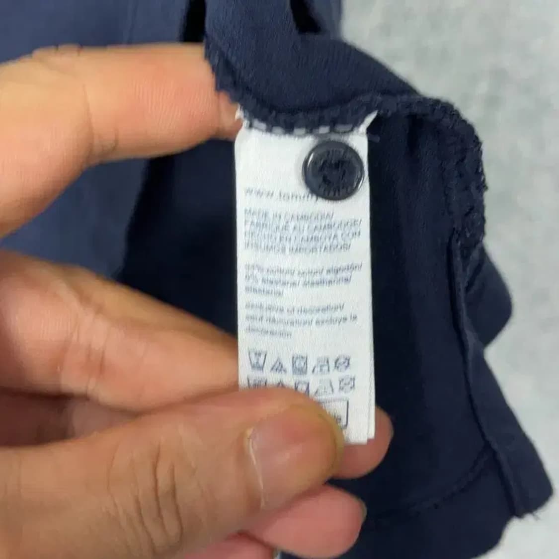 타미힐피거 네이비 여성 반팔 카라티 M 상품이미지6