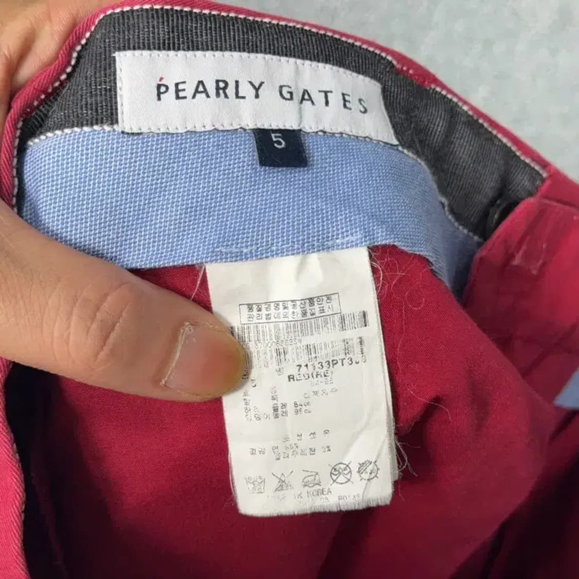 파리게이츠 골프 레드 기능성 팬츠 32-33 상품이미지5