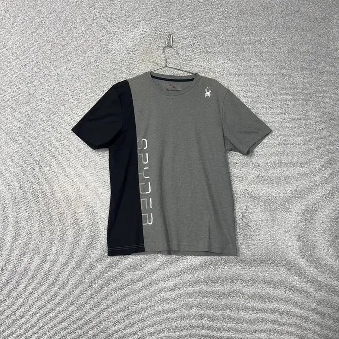 스파이더 프린팅 로고 기능성 반팔티 XXL 상품이미지1