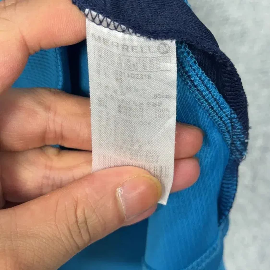 머렐 로고 기능성 반집업 반팔티 M 상품이미지4