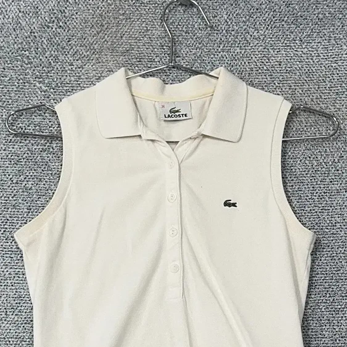 라코스테 로고 민소매 카라티 90 상품이미지3