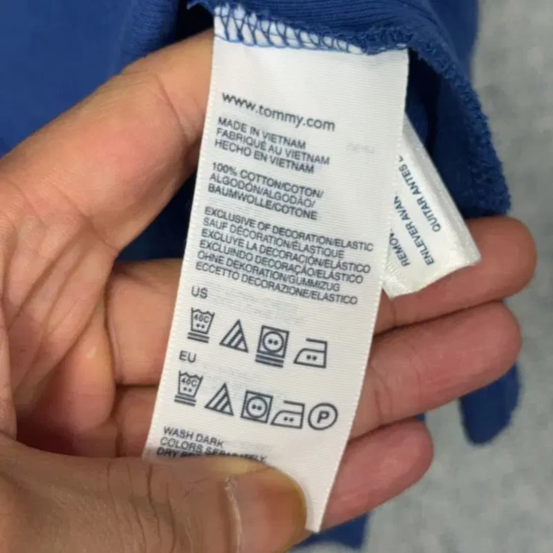 타미힐피거 브이넥 반팔 카라티 M 상품이미지6