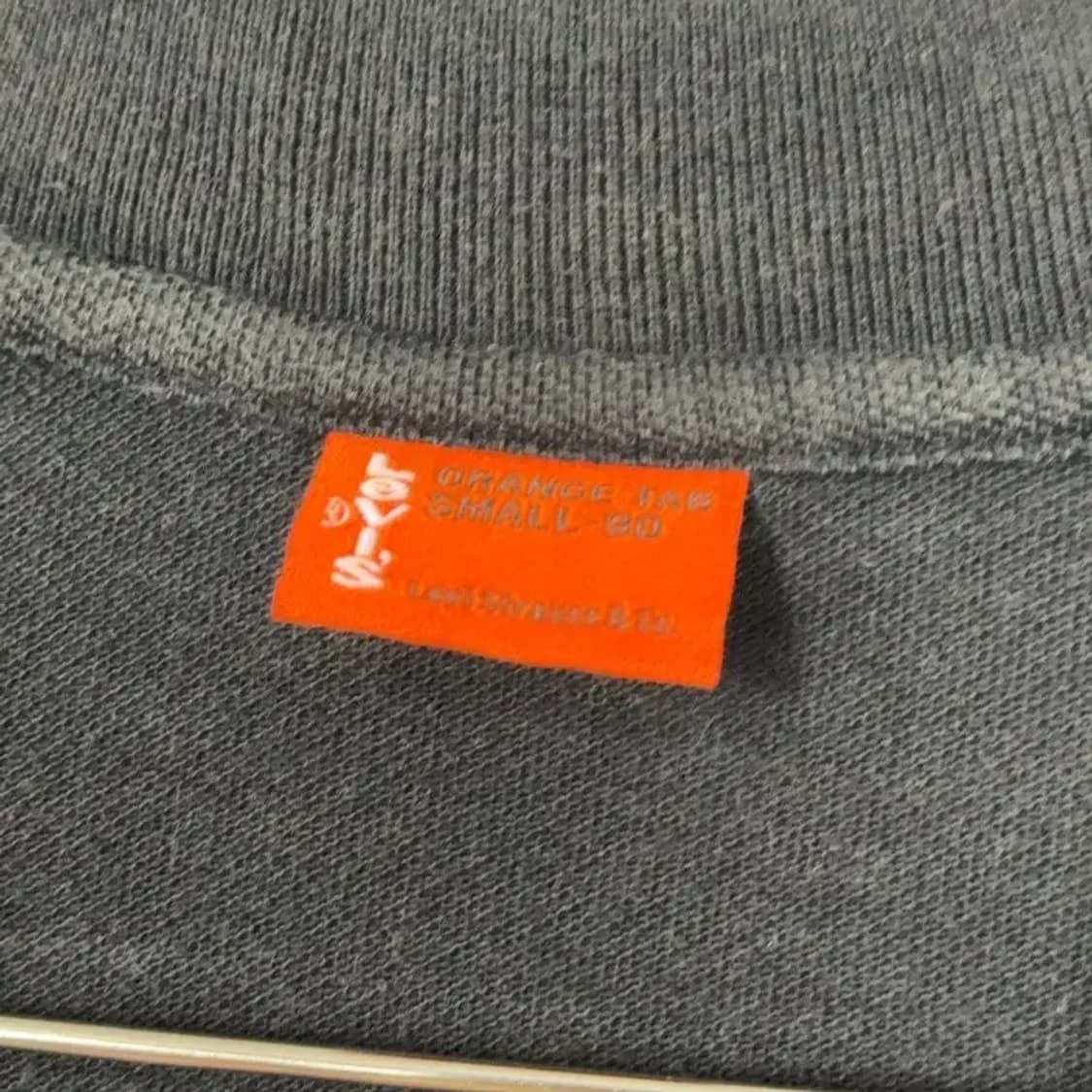 리바이스 오렌지탭 빈티지 로고 긴팔 카라티 S 상품이미지3