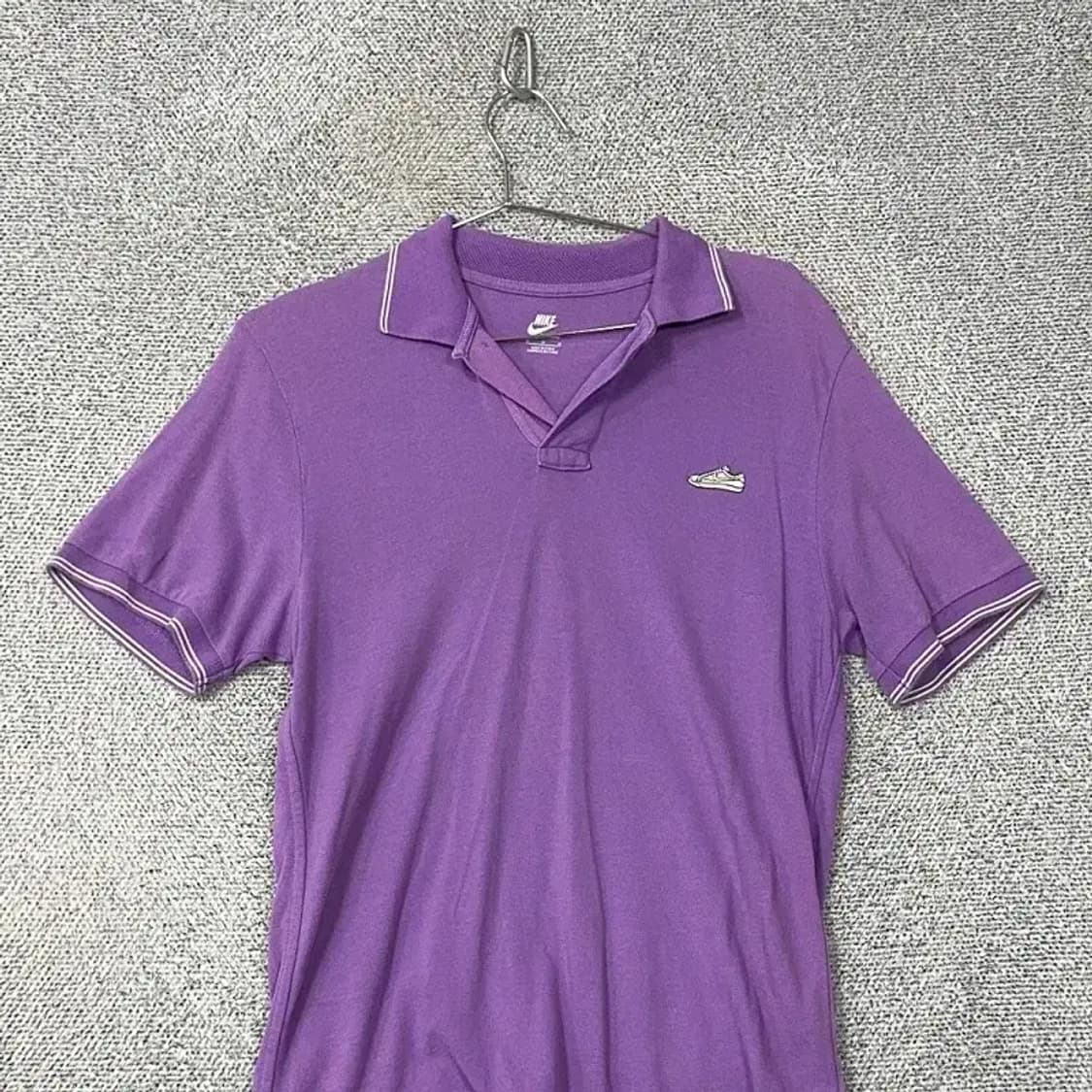 나이키 신발로고 퍼플 반팔 카라티 95 상품이미지3