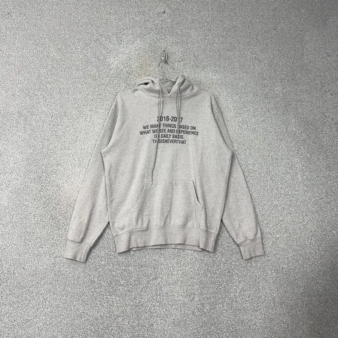 디스이즈네버댓 스펠로고 스웻 후드티 M 상품이미지1