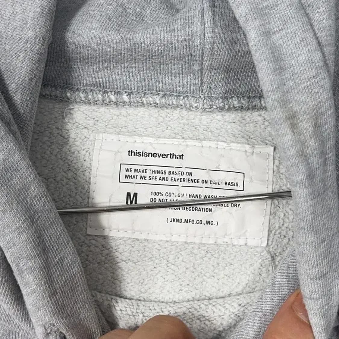 디스이즈네버댓 스펠로고 스웻 후드티 M 상품이미지3