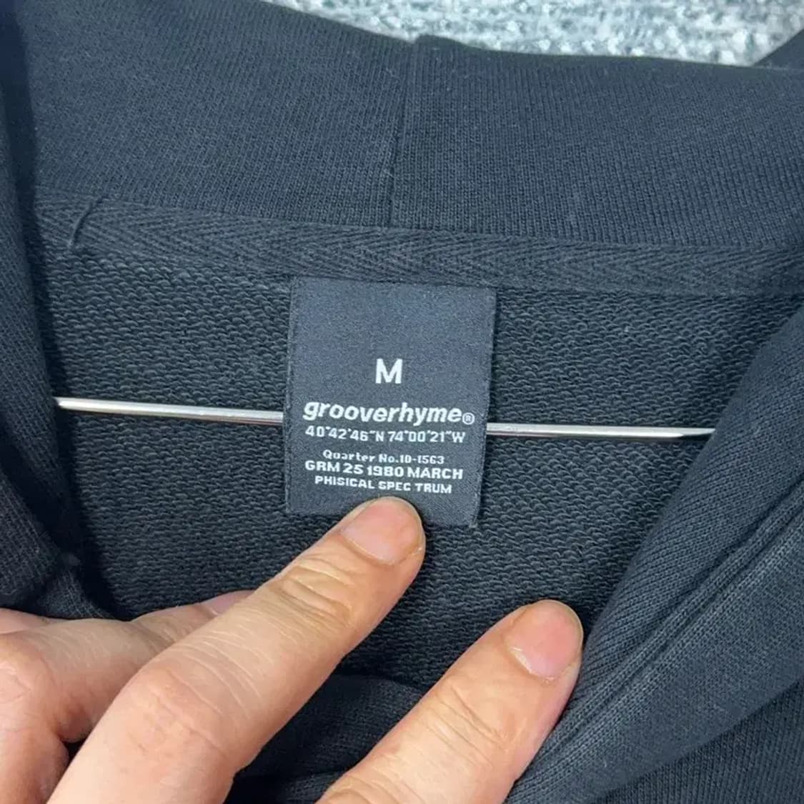 그루브라임 스펠로고 후드티 M 상품이미지3