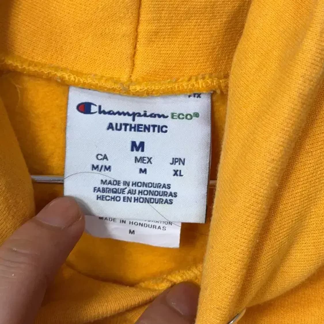 챔피온 옐로우 오버핏 캐주얼 후드티 XL 상품이미지3